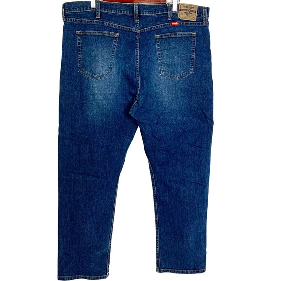 VTG Wrangler Jeans Relaxed Regular Fit 42x32 Set - 2 Rigged Denim Cowboy Western - Picture 5 of 10